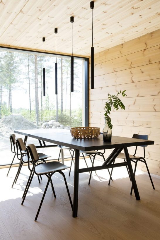 Wood meets urban details in Honka Markki.