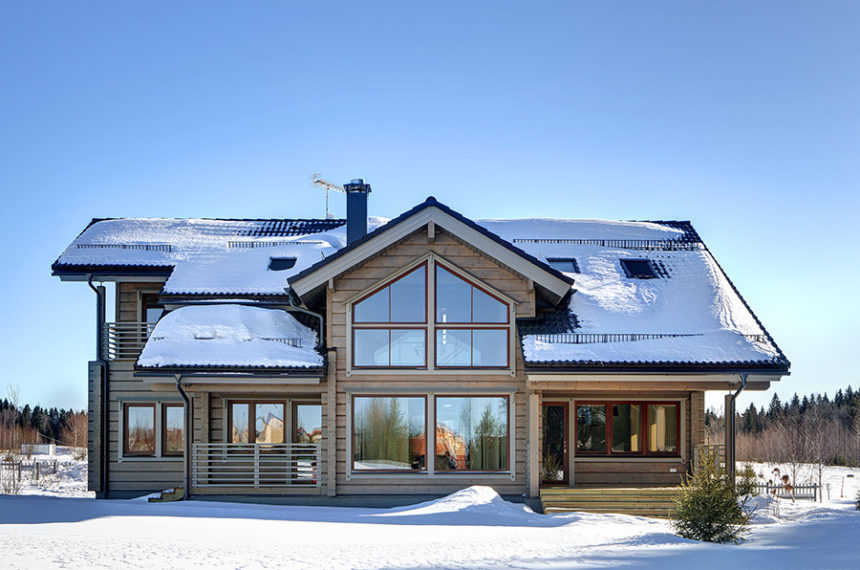 Honka Serenata is a popular design with high ceilings and wonderfully light-filled living room.