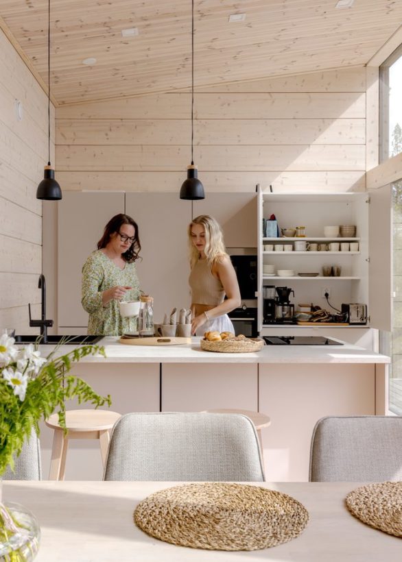 A Halti Log Cabin for Year-Round Living on Lake Saimaa for Tanja, Harri and their adult children