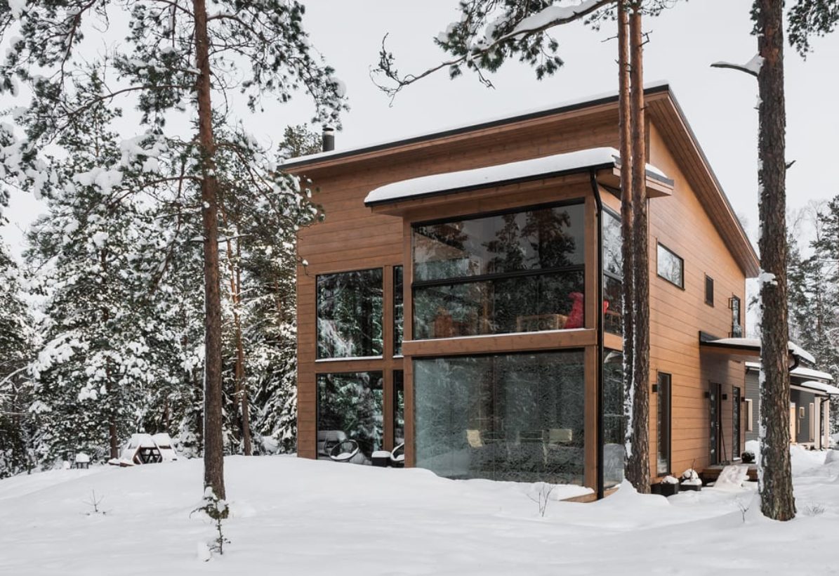 Simple living — this is the log home of Karen and her family