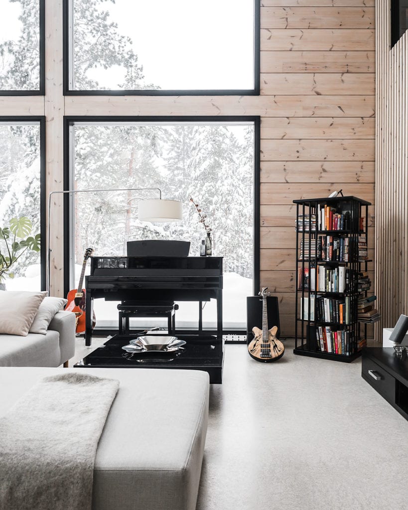 Simple living — this is the log home of Karen and her family