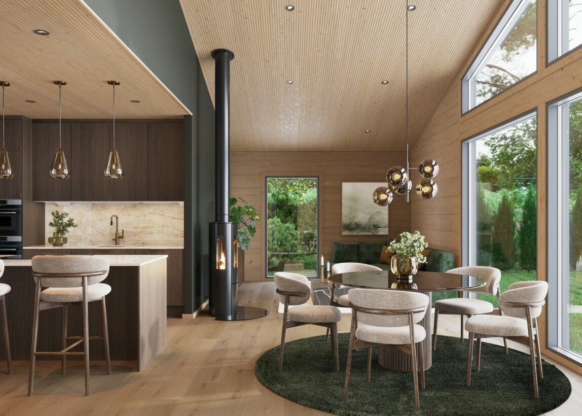 Honka interior styles - Mystic wood - how to decorate a modern log house