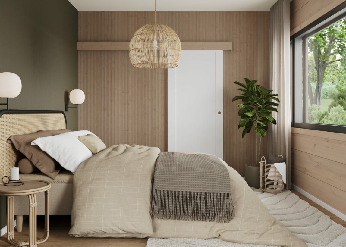 Honka interior styles - Nordic forest - how to decorate a modern log house