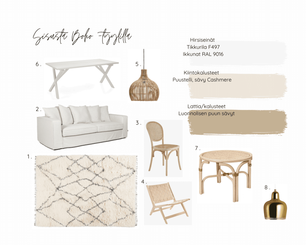 Boho - Four Scandinavian interior design styles that are perfect for a log home