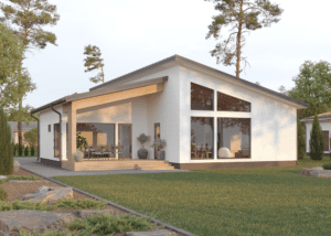 New flexible log house Honka Silmu 
