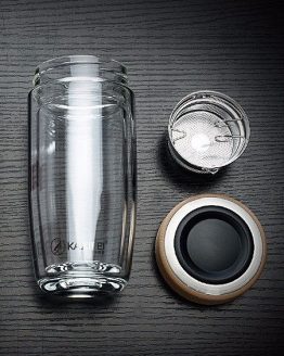 Eco Friendly Sustainable DOUBLE WALL Glass Drink Bottle