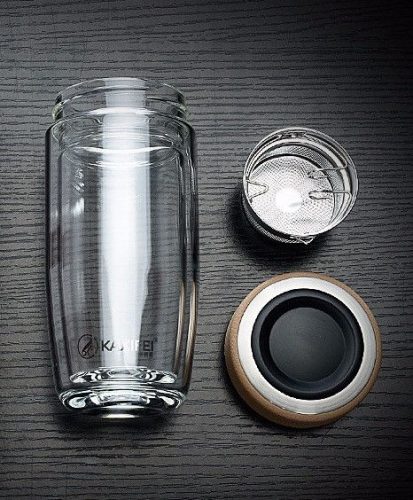 Eco Friendly Sustainable DOUBLE WALL Glass Drink Bottle